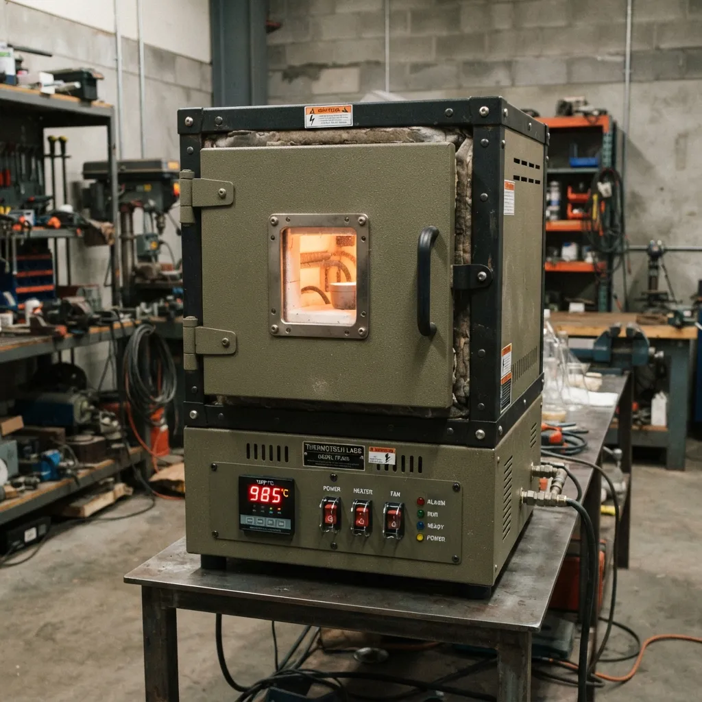 1300°C Carbon Determination Furnace Chamber 375 x 450 x 375 MM / 38 x 45 x 38 CM / 15 x 18 x 15 INCH | Manufacturer India